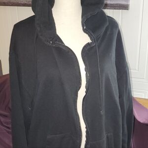 Black Zipup Hoodie